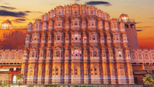 Hawa Mahal view during my budget Jaipur trip