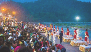 Ganga Aarti at Triveni Ghat, Rishikesh